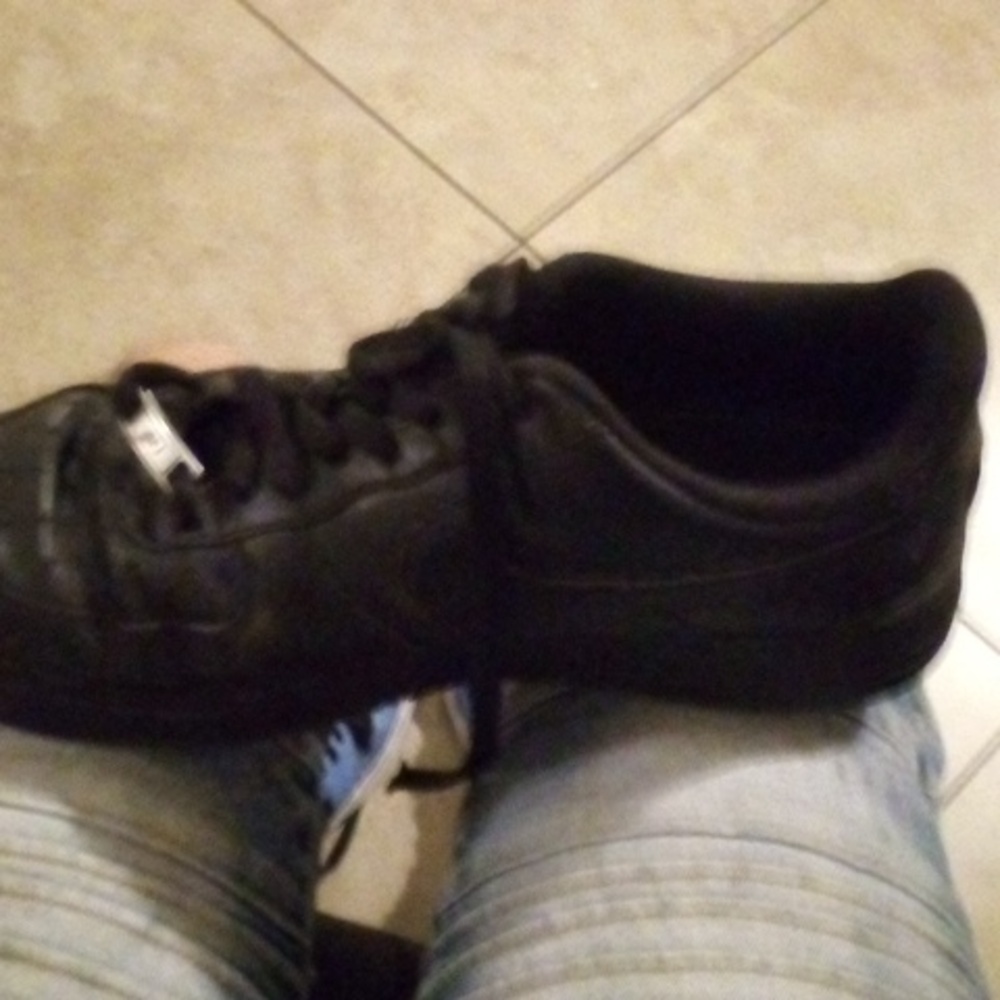 Nike Air Force ones size 10 black